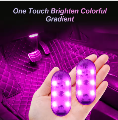 Luces LED Multicolores para Autos – Luz Táctil con Sensor para Techo Interior